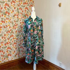 Tuckernuck Floral Dress - Green and Pink